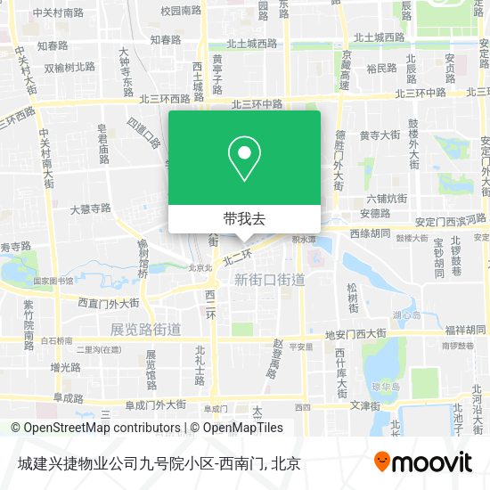 城建兴捷物业公司九号院小区-西南门地图