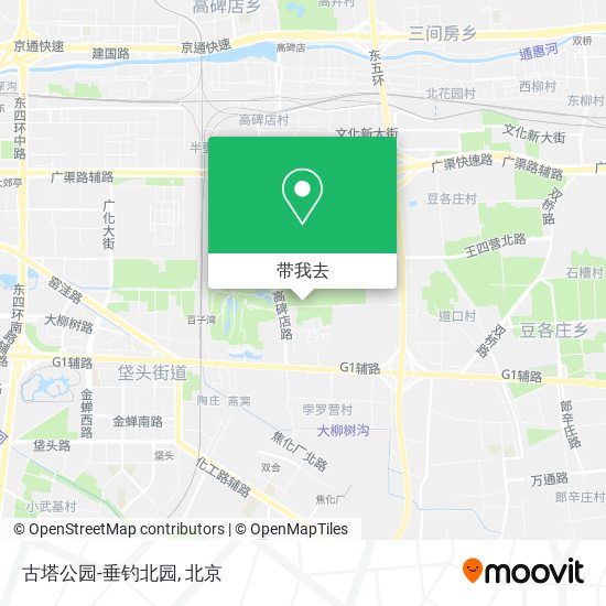 古塔公园-垂钓北园地图