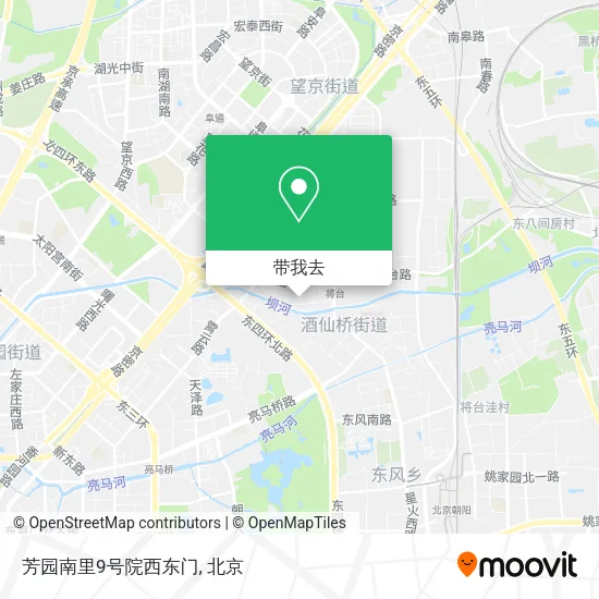 芳园南里9号院西东门地图