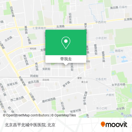 北京昌平北城中医医院地图