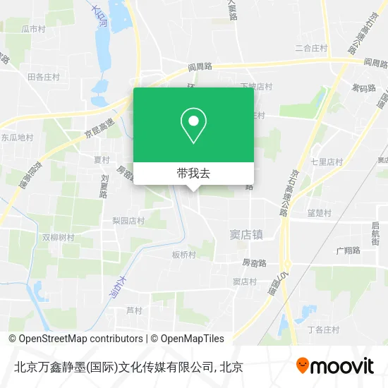 北京万鑫静墨(国际)文化传媒有限公司地图