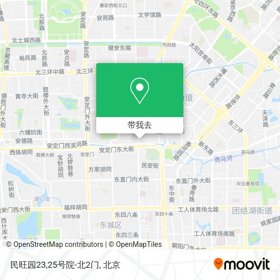 民旺园23,25号院-北2门地图