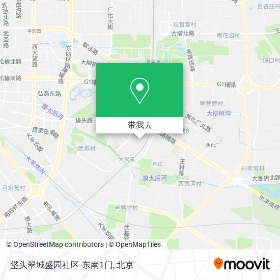 垡头翠城盛园社区-东南1门地图