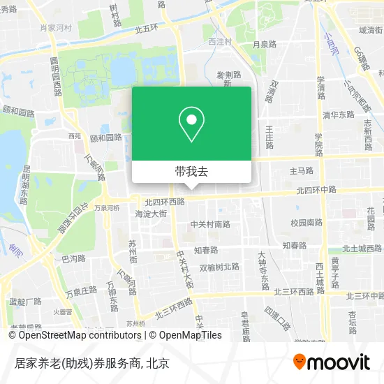居家养老(助残)券服务商地图
