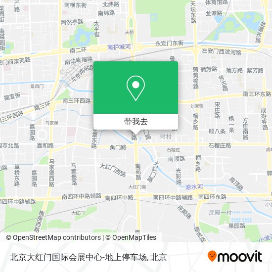 北京大红门国际会展中心-地上停车场地图