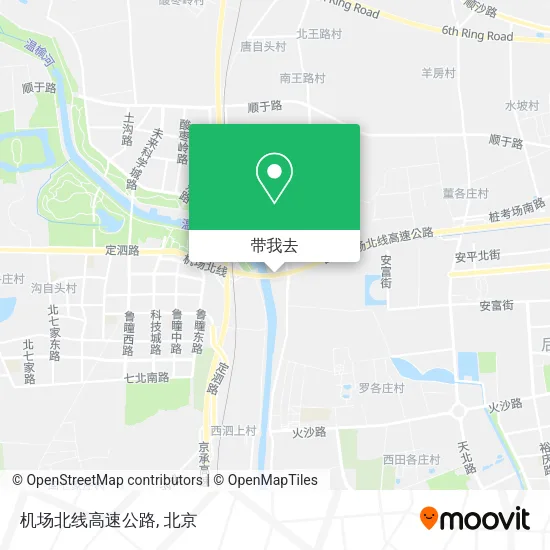 机场北线高速公路地图