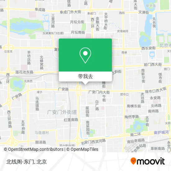 北线阁-东门地图