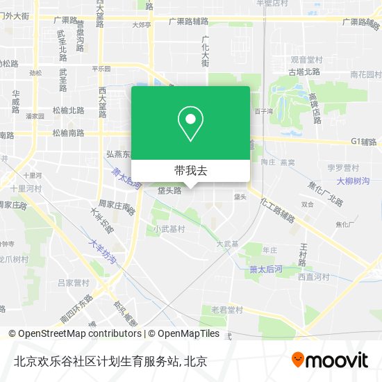 北京欢乐谷社区计划生育服务站地图