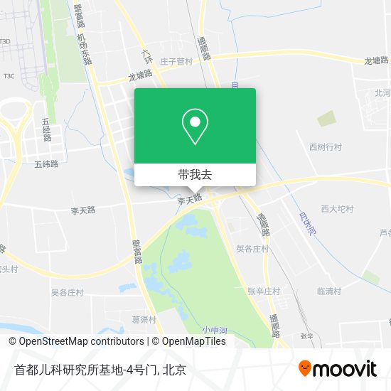 首都儿科研究所基地-4号门地图