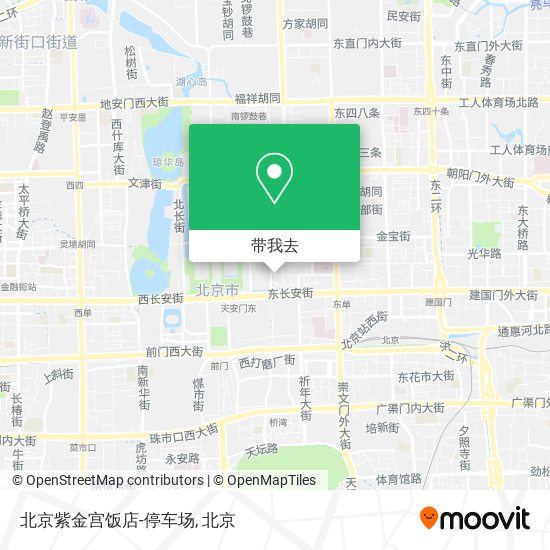 北京紫金宫饭店-停车场地图