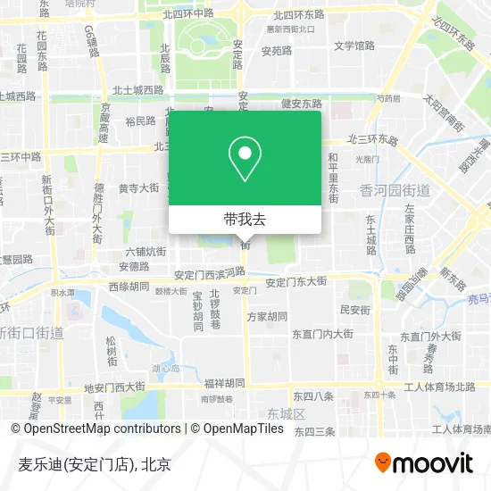 麦乐迪(安定门店)地图