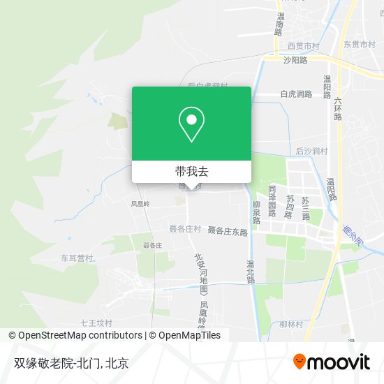 双缘敬老院-北门地图