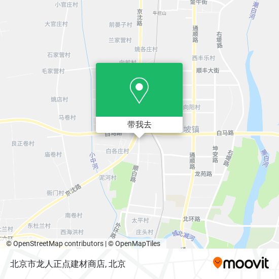 北京市龙人正点建材商店地图