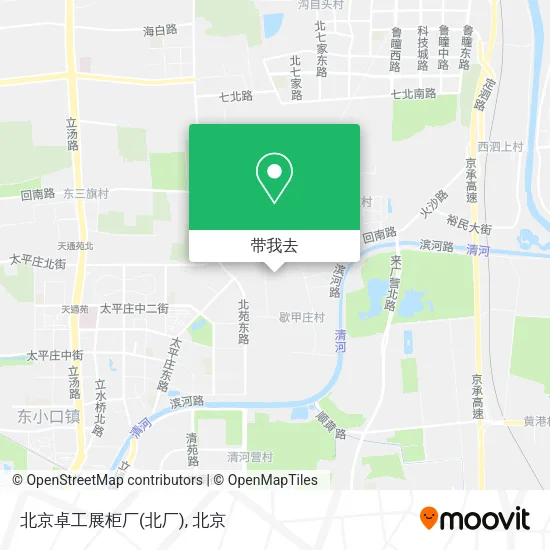 北京卓工展柜厂(北厂)地图