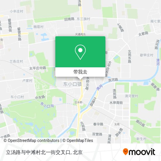 立汤路与中滩村北一街交叉口地图