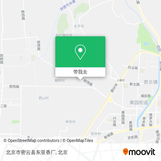 北京市密云县东亚香厂地图