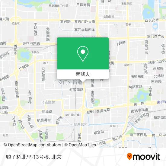 鸭子桥北里-13号楼地图