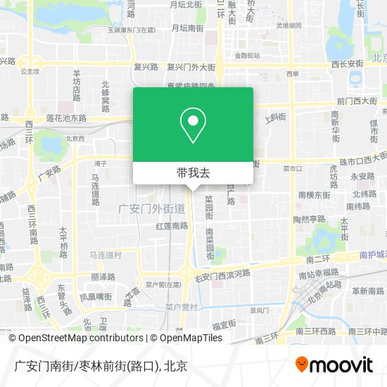 广安门南街/枣林前街(路口)地图