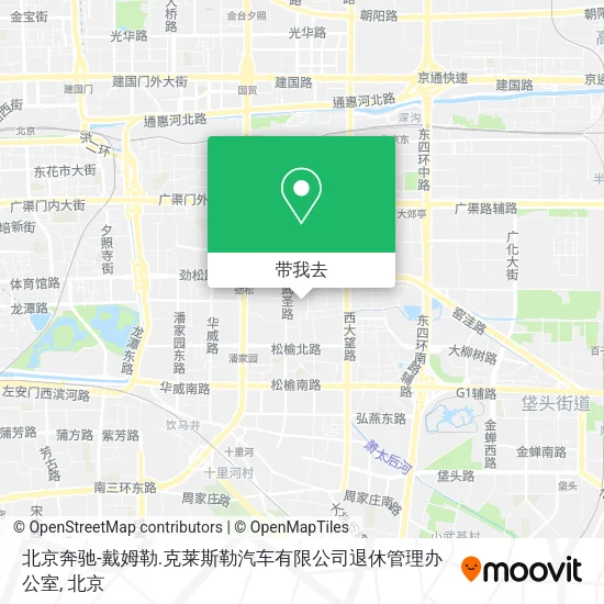 北京奔驰-戴姆勒.克莱斯勒汽车有限公司退休管理办公室地图
