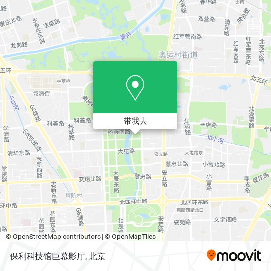 保利科技馆巨幕影厅地图