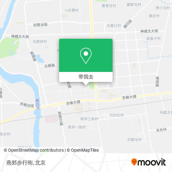 燕郊步行街地图