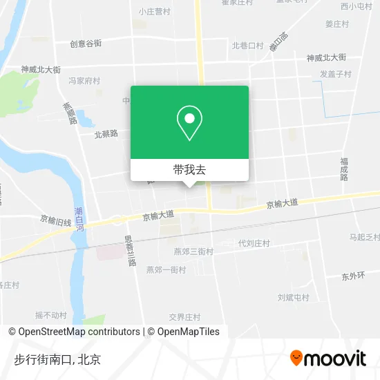步行街南口地图