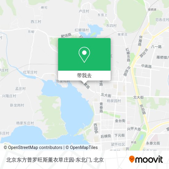 北京东方普罗旺斯薰衣草庄园-东北门地图