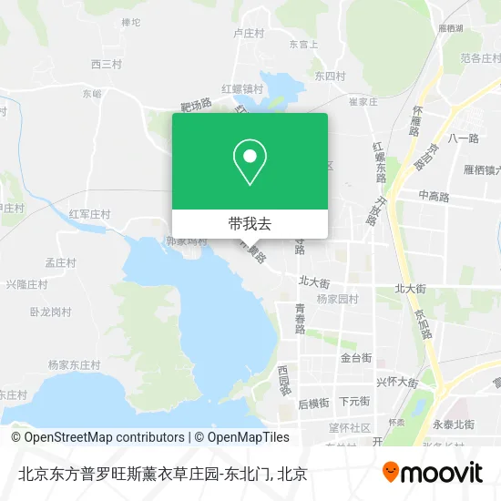 北京东方普罗旺斯薰衣草庄园-东北门地图