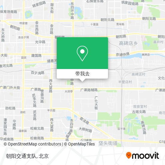 朝阳交通支队地图