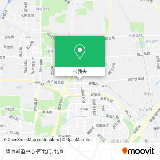 望京诚盈中心-西北门地图