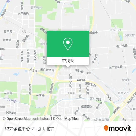 望京诚盈中心-西北门地图