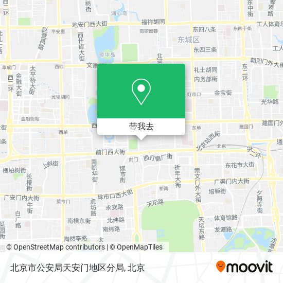 北京市公安局天安门地区分局地图