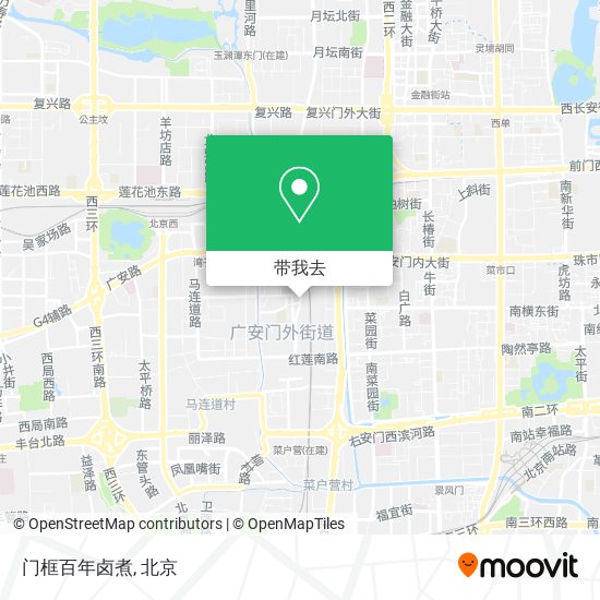 门框百年卤煮地图