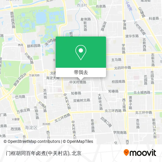 门框胡同百年卤煮(中关村店)地图