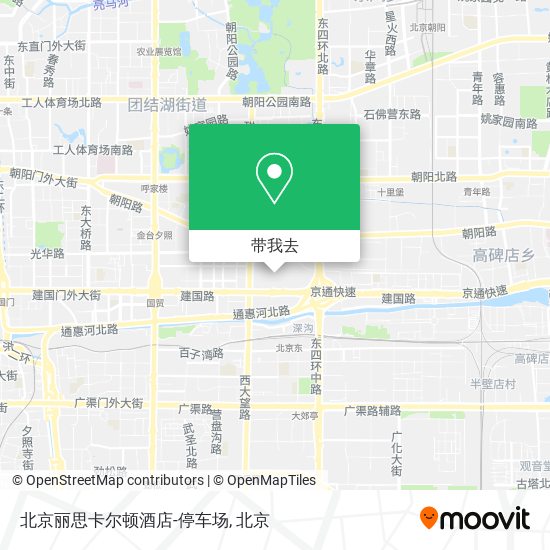 北京丽思卡尔顿酒店-停车场地图