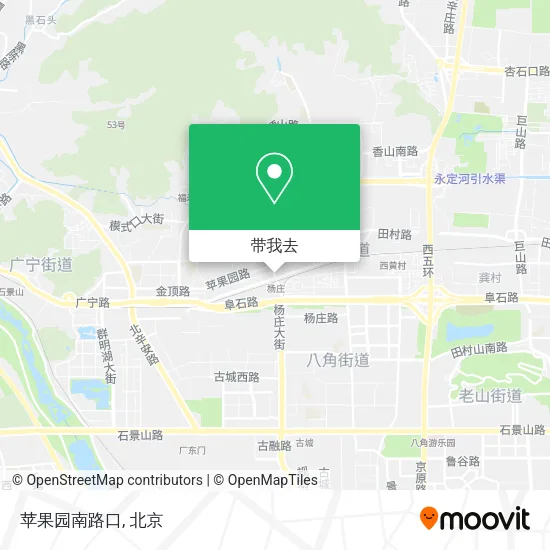 苹果园南路口地图