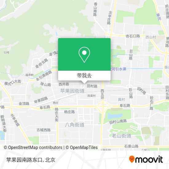 苹果园南路东口地图
