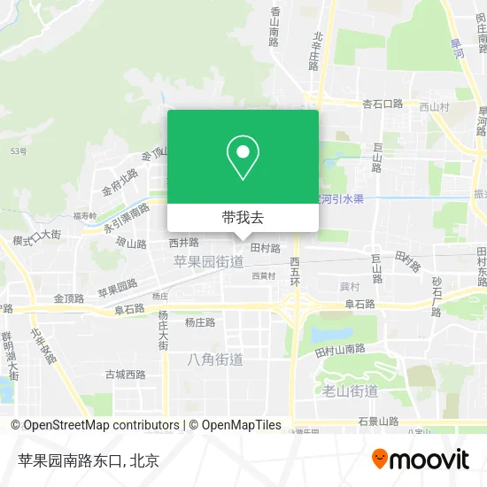 苹果园南路东口地图