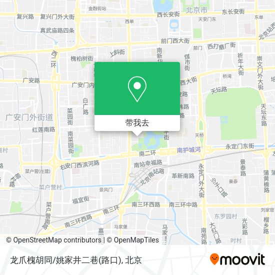 龙爪槐胡同/姚家井二巷(路口)地图
