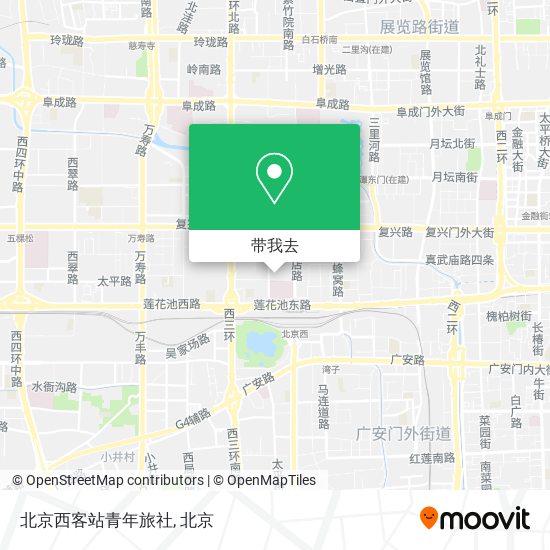 北京西客站青年旅社地图