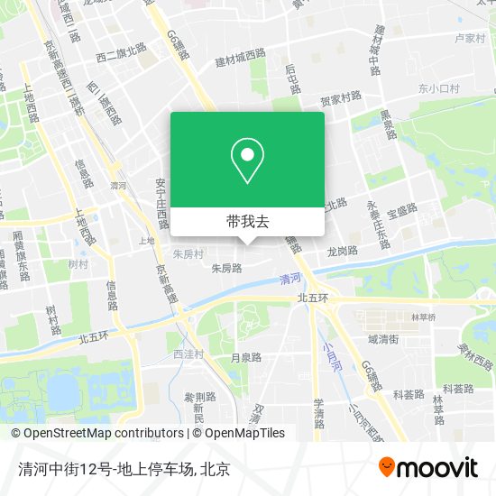清河中街12号-地上停车场地图
