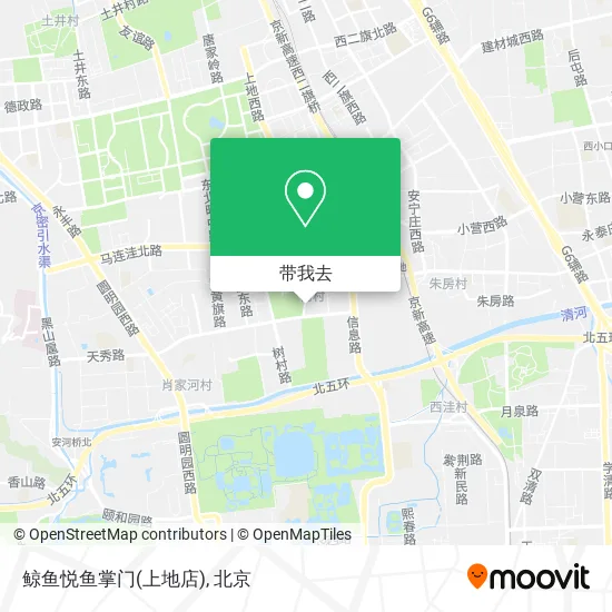 鲸鱼悦鱼掌门(上地店)地图
