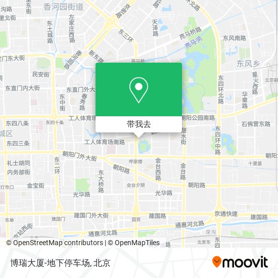 博瑞大厦-地下停车场地图