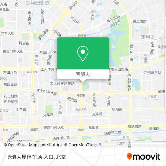 博瑞大厦停车场-入口地图