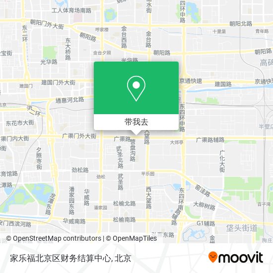 家乐福北京区财务结算中心地图