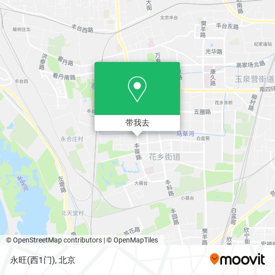 永旺(西1门)地图