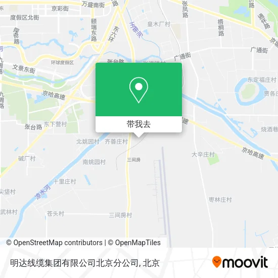 明达线缆集团有限公司北京分公司地图