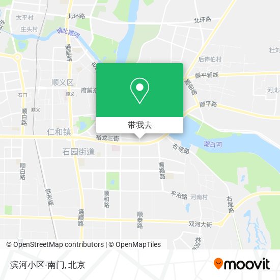 滨河小区-南门地图