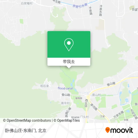 卧佛山庄-东南门地图