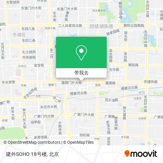 建外SOHO 18号楼地图